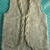 DK Girls Cabled Waistcoat
