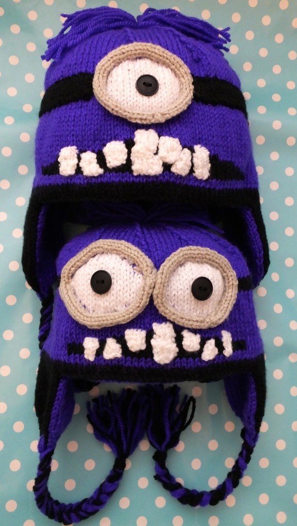 DK Knitting pattern Looks like an Evil Face Hat